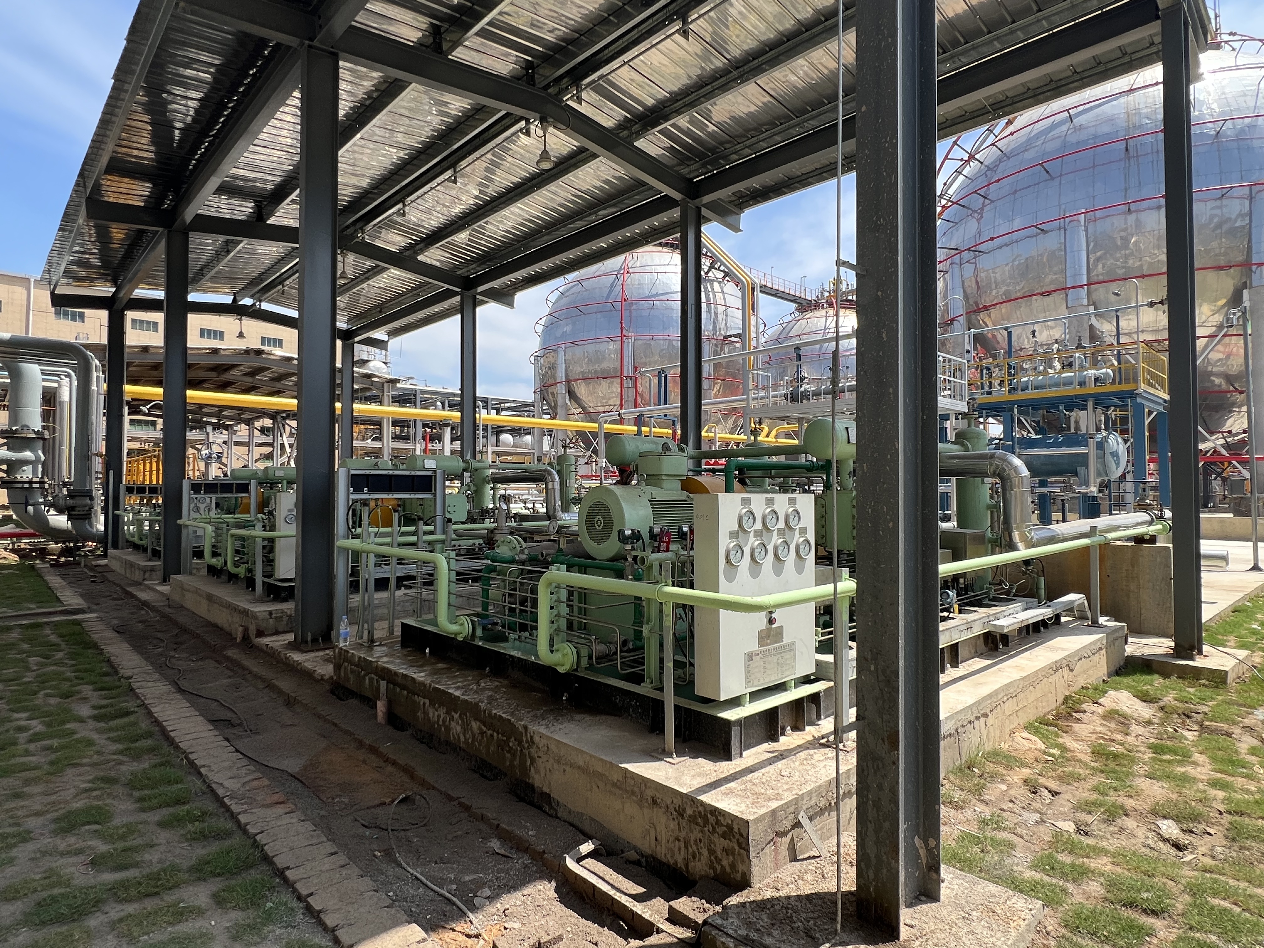 Descarregando compressor