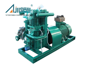 Compressor vertical compacto de descarga de GLP/amônia sem óleo