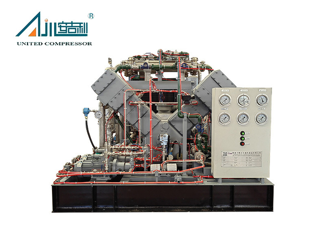 Compressor de pistão de gás natural isento de óleo de baixa pressão 500Nm³/h