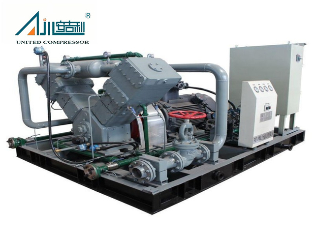 Compressor de gás natural tipo V isento de óleo de alto fluxo 1200Nm³/h