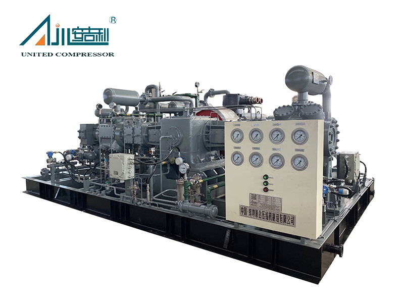 Compressor de hidrogênio industrial projetado com precisão, design de pistão