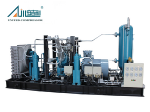 Estações de abastecimento de gás de compressor de pistão de GNV sem óleo de alta pressão