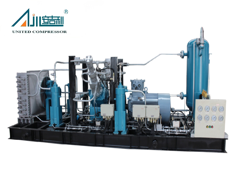 Estações de abastecimento de gás de compressor de pistão de GNV sem óleo de alta pressão