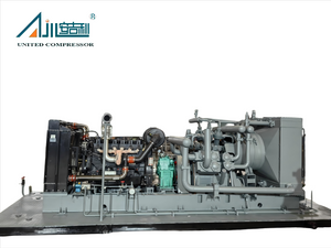 Compressor de ar de engenharia de 25 MPa com motor Weichai montado em plataforma