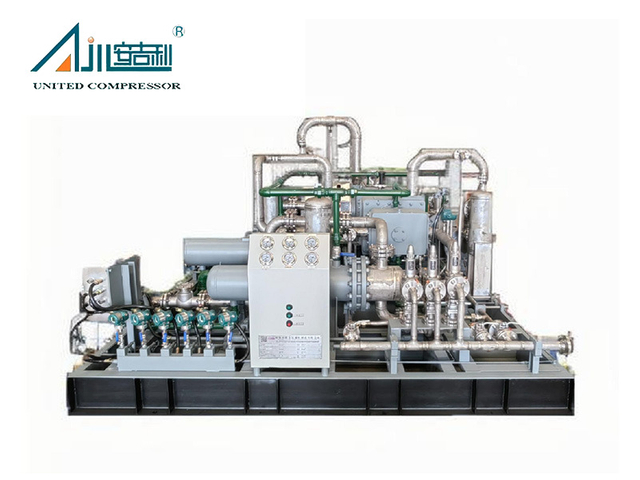 Compressor alternativo de hidrogênio de alta pressão para uso industrial