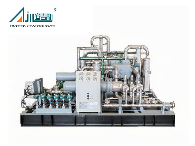 Compressor alternativo de hidrogênio de alta pressão para uso industrial