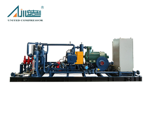Compressor de pistão a gás associado para aplicações em campos petrolíferos